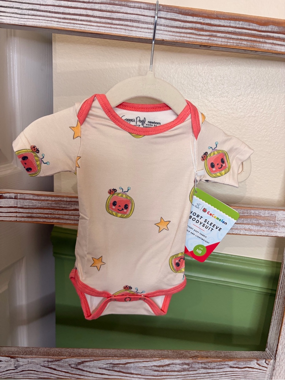 🍉 Copper Pearl CoComelon Baby Bodysuit Newborn NWT